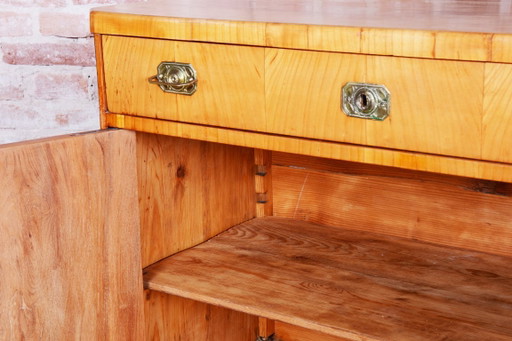 Cabinet Biedermeier restauré, merisier, épicéa, ébène, polonais, tchèque, années 1820 – kasten, Wood, Brass (photo 2 of 16)