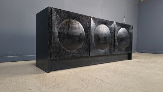 Image 1 of Black brutalist sideboard, 1970s 