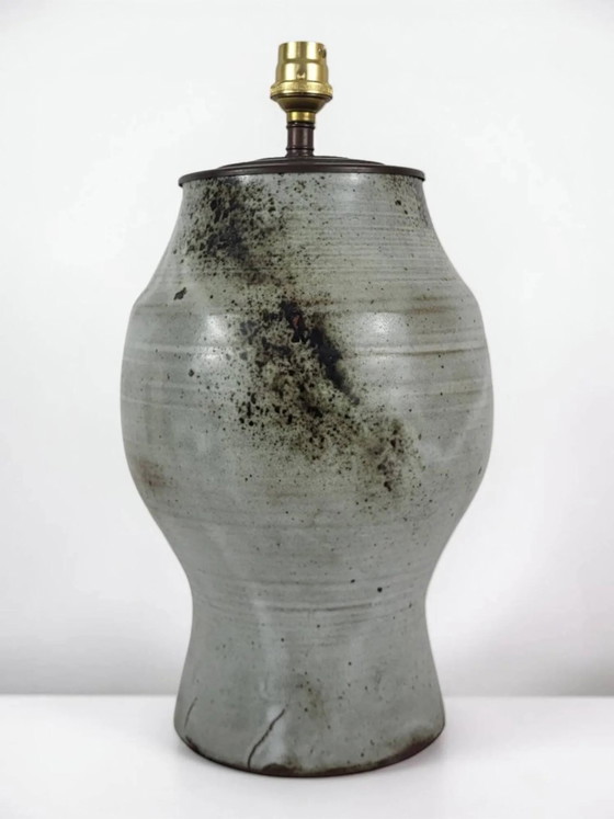 Steingutlampe signiert Chantal und Thierry Robert 1960er Jahre – Tischlampen, Porcelain (photo 5 of 11)