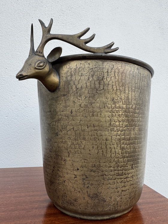 Image 1 of Antique champagne seal with stag heads