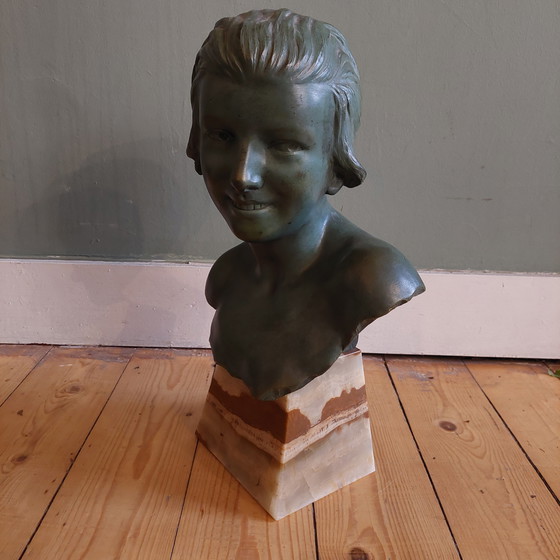 Image 1 of Antique bust by the Belgian sculptor Heusers