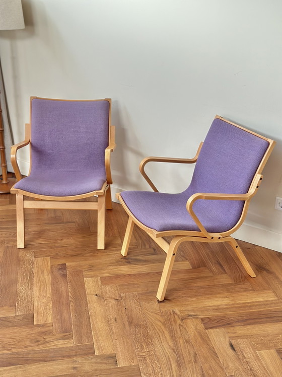 Image 1 of Set 2 fauteuils Finn Østergaard model Albert jaren 50/60/70