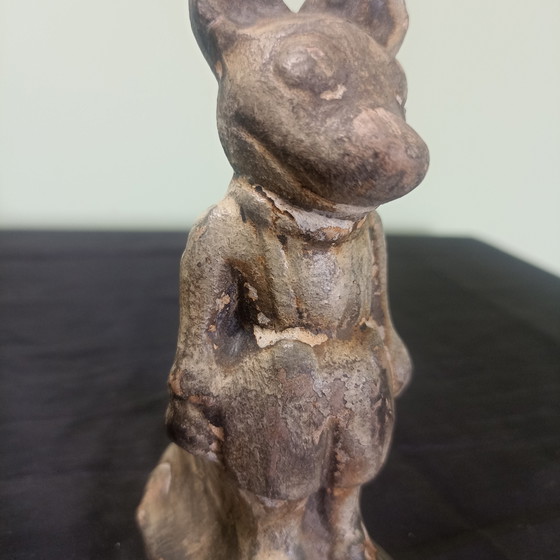 Zeldzame Pre-War 'Bootleg' Mickey Mouse (Jaren '30) – Franse Volkskunst – Beeldhouwkunst, Ceramic (photo 2 of 8)