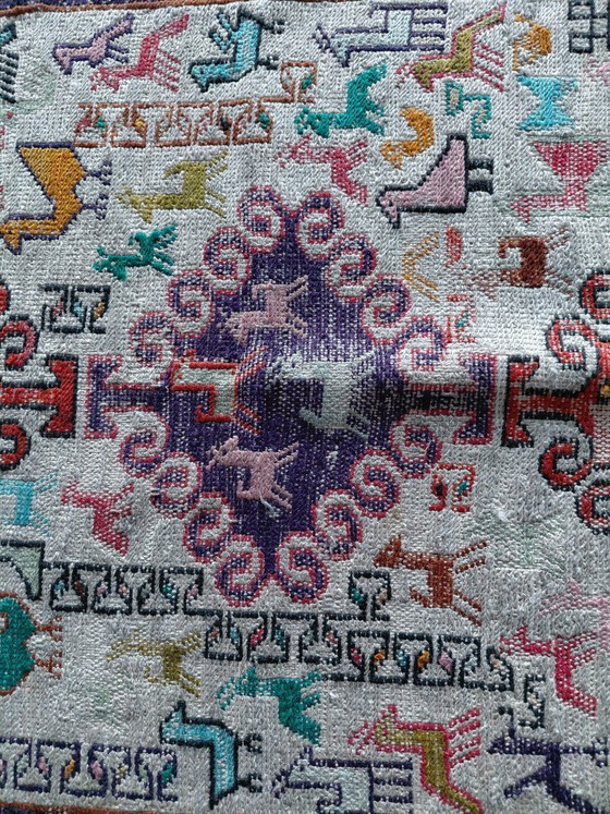 Image 1 of Tapis en soie 96x73 cm