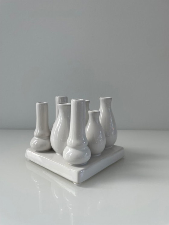 Image 1 of Design vase multiflower white ceramic