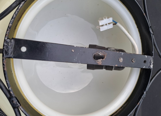 Image 1 of Sunburst Deckenleuchte Metall Opalin