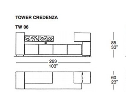 Giorgio Saporiti Voor Il Loft - Model Tower