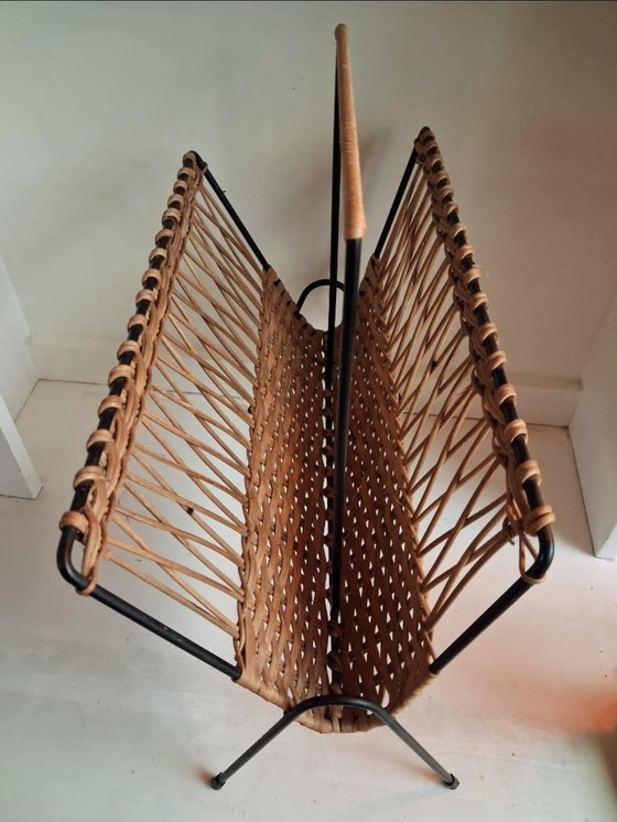 Image 1 of Leseständer, J60, Rattan, Metall.