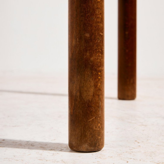 Image 1 of Poltrona e pouf in pelle di vitello ungherese, set da 2