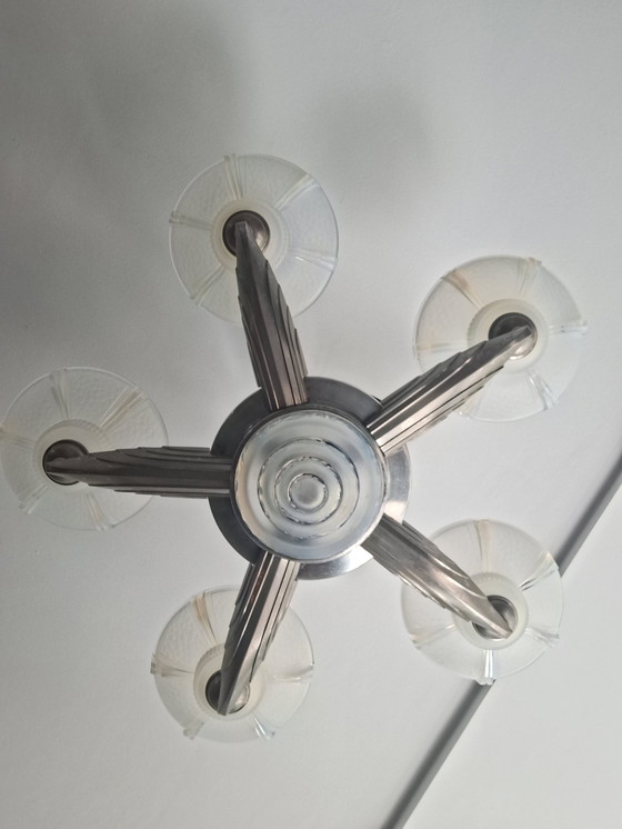 Image 1 of Art deco kroonluchter hanglamp 1920