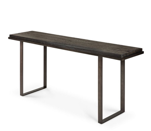 Tavolino da parete/tavolino laterale/consolle Ethnicraft Stability “Umber” – consoles, Wood