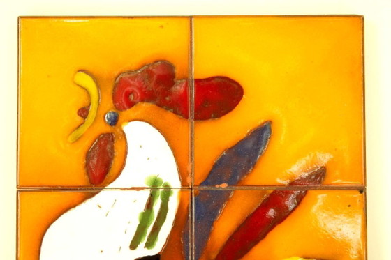 Piastrella da rivestimento Bückeburg Keramik 'Gallo' Helge Pfaff, anni '60 – Decorazioni murali, Ceramic (photo 2 of 10)