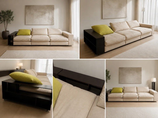 Flexform Groundpiece Sofa by Antonio Citterio – 3 modules with 2 shelf elements – Made in Italy (photo 2 of 7)