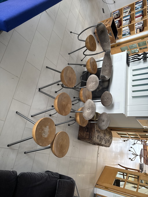 6 rare sedie da pranzo postmoderne – di Rob Eckhardt (anni '80)