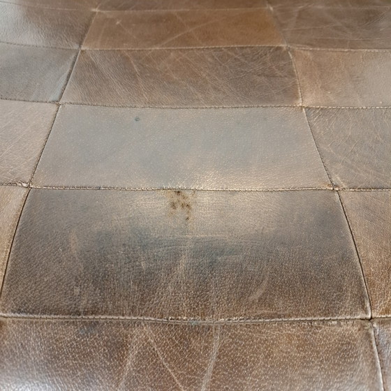 Image 1 of Vintage fauteuil patchwork leder