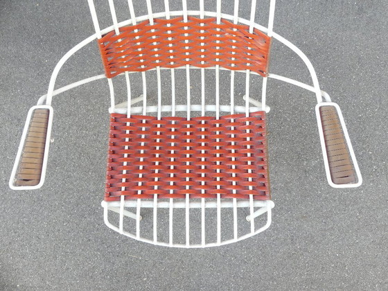 4 Garden Chairs with Armrests Metal Stiegler Marbach 1970s WstaEb – Plastic, Vintage (photo 9 of 17)