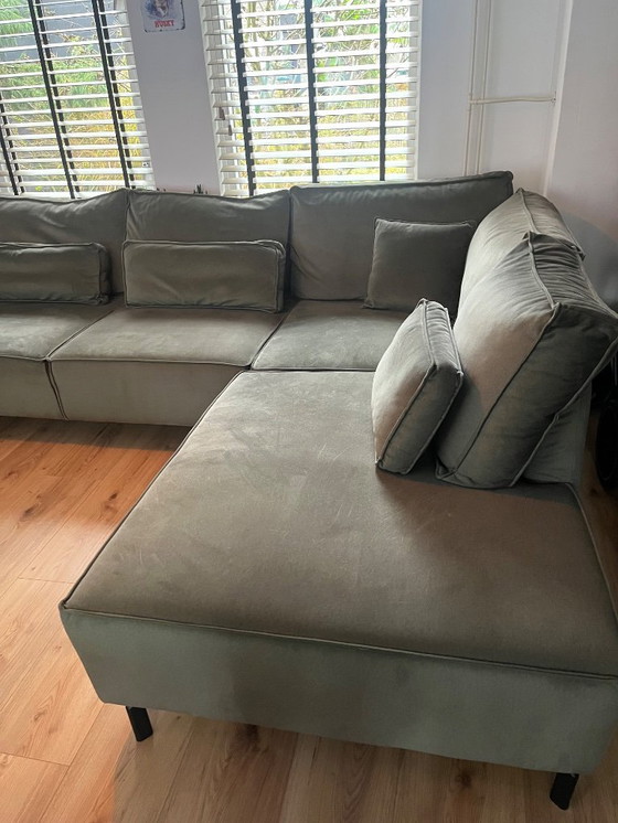 Image 1 of Moderne lounge/hoekbank met vlekkengarantie!