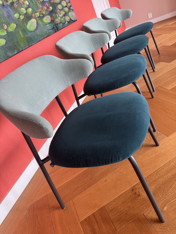 Tavolo da pranzo con 4 sedie Artifort – Set da pranzo, Metal, Textile (photo 5 of 9)