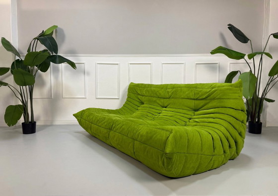 Image 1 of Ligne Roset Ensemble Canapé Design Togo Alcantara Vert