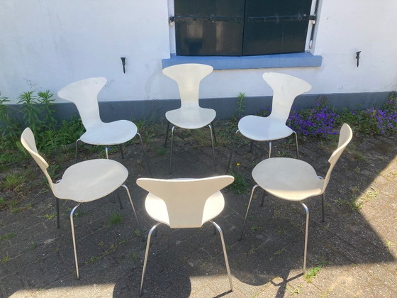 Image 1 of 6x Arne Jacobsen Mosquito/Mosquito chairs - Fritz Hansen