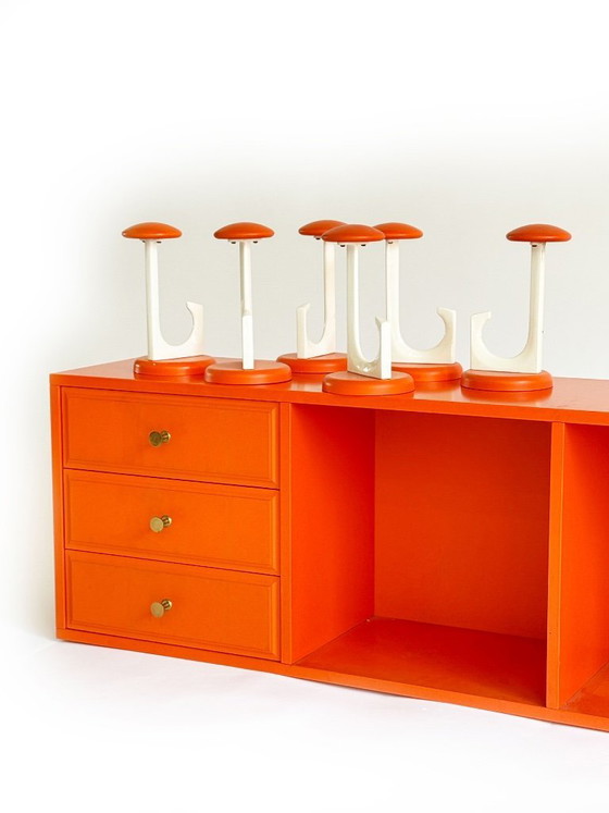 Image 1 of Armadio/mobile da ingresso vintage – Schönbuch, anni '80, laccato arancione