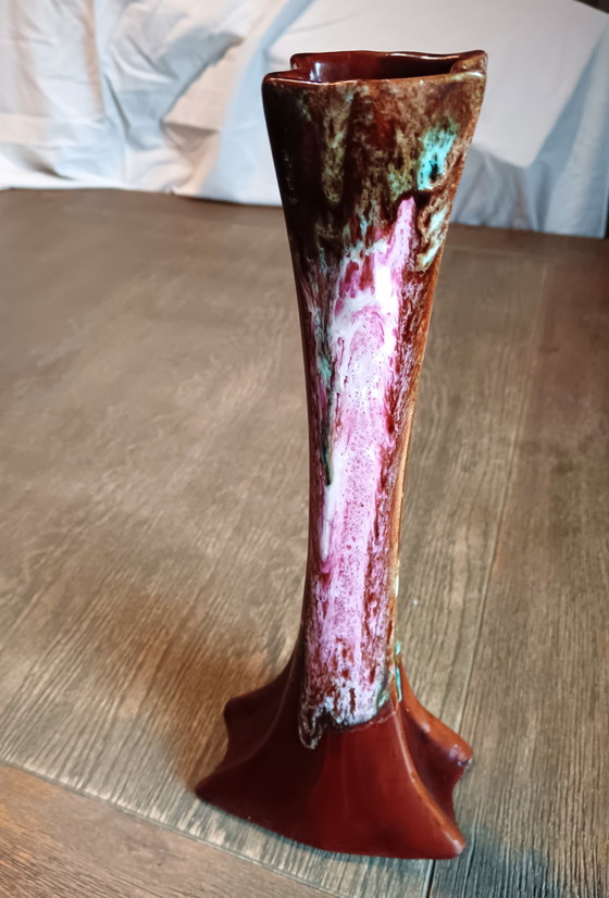 Image 1 of Jarrón de cerámica esmaltada - estilo Vallauris, años 50-70