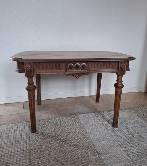 table basse ancienne en acajou