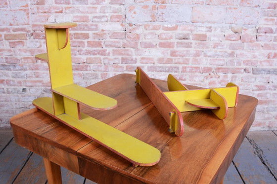 Paar originele Art Deco Plantentafels, Gelakt Hout, Tsjechisch, jaren 30 – Wood (photo 14 of 15)