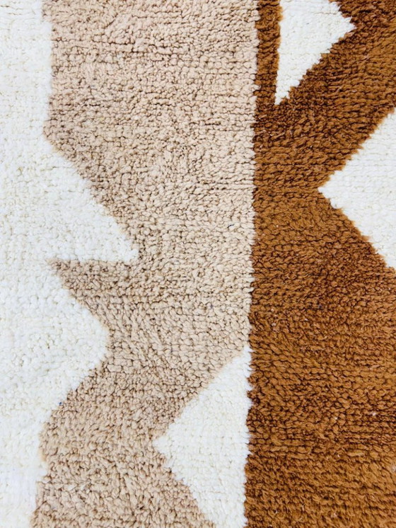 Image 1 of Marokkanischer Teppich aus Naturleinen, 250 x 150 cm