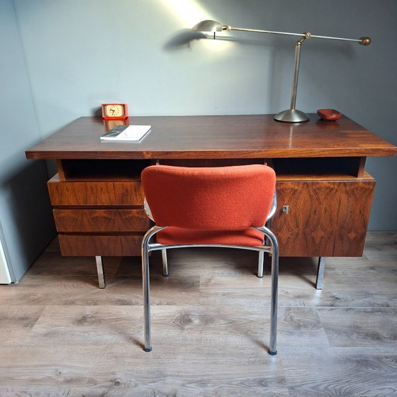 Image 1 of Vintage rosewood executive desk from the 1960s