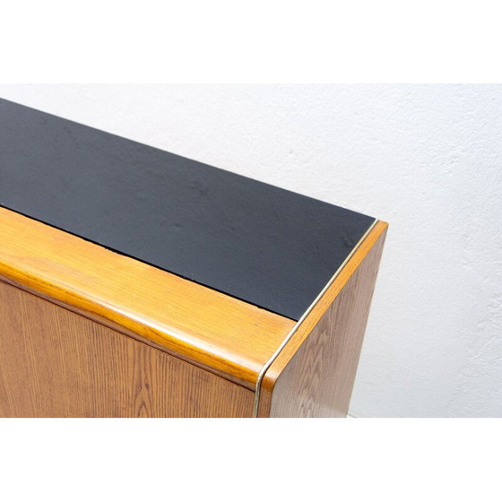 Image 1 of Vintage sideboard in beech and opaxite glass by Hubert Nepožitek and Bohumil Landsman for Jitona, 1960