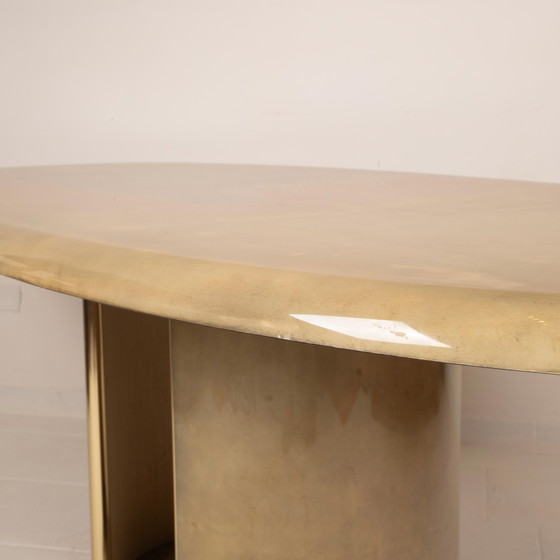 Angelo Mazzola parchment table produced by Ar.Vi Salpol, 1980 – Dining tables (photo 13 of 26)