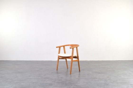 Image 1 of Sedia da pranzo in rovere di metà secolo, disegnata da Hans Wegner per Getama, anni '70.