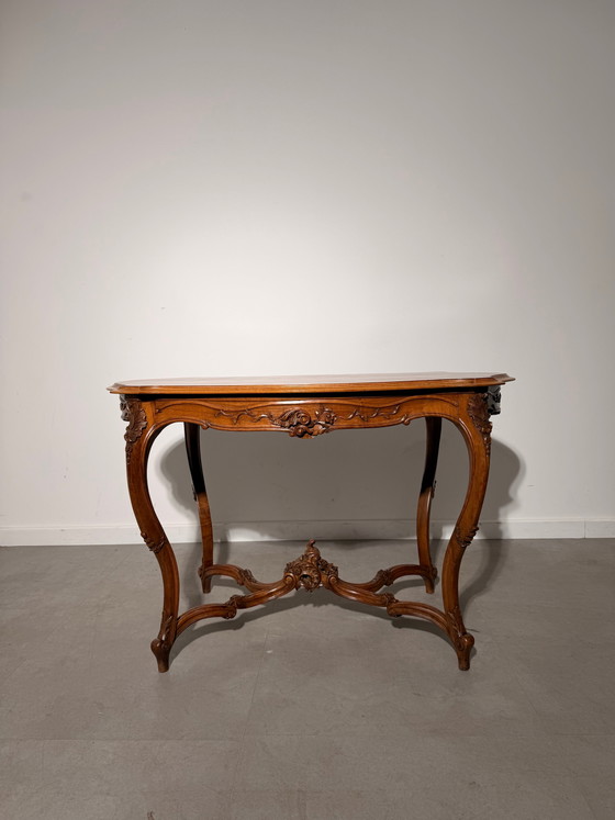 Table ancienne en marqueterie – Tables d'appoint (photo 2 of 5)