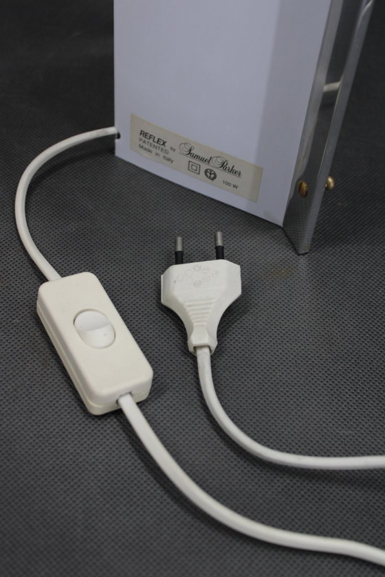 Image 1 of 1980 Samuel Parker "Moon" tafellamp voor Slamp, Italië