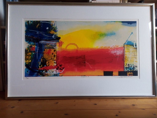 Original numbered silkscreen print by Theo Koster