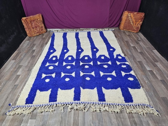 Image 1 of Marokkanischer Teppich aus Naturleinen, 300 x 200 cm