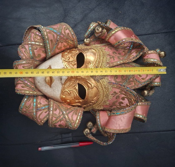 Image 1 of Maschere veneziane vintage fatte a mano – Cartapesta – Made in Venice