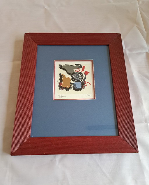 Silkscreen (Claudia?) Hoffman or Hoffmann numbered 8/100