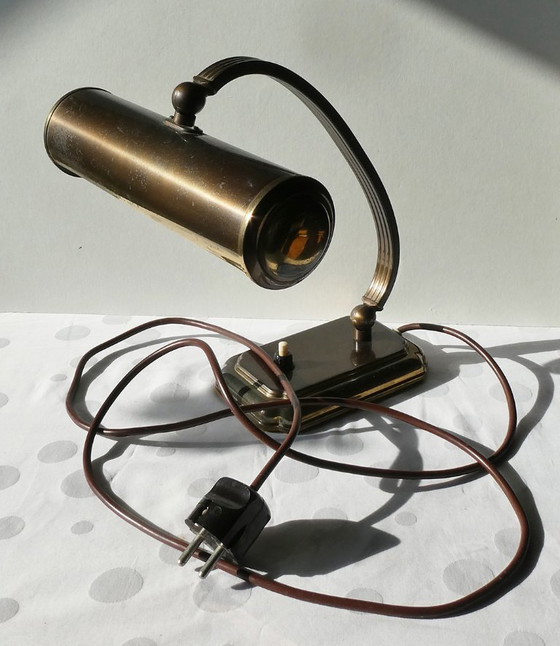 Image 1 of Lámpara de lectura, latón, art decó, totalmente funcional