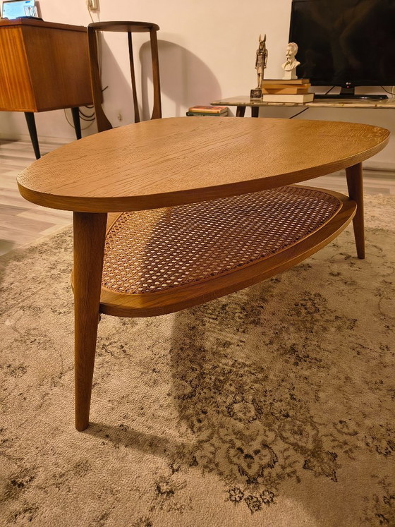 Image 1 of Oak Designer Coffee Table – 1960s