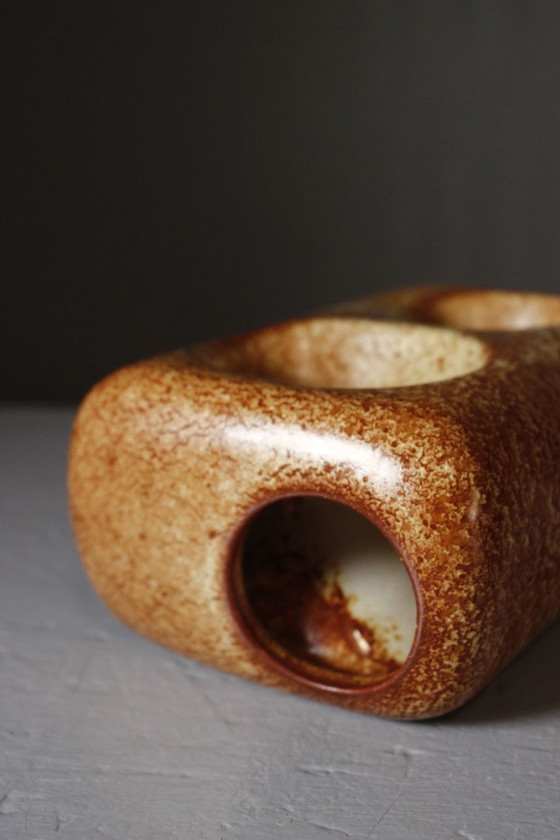 Image 1 of Roberto Rigon & Bertoncello Ceramiche - Openwork vase, Italian design, 1970s