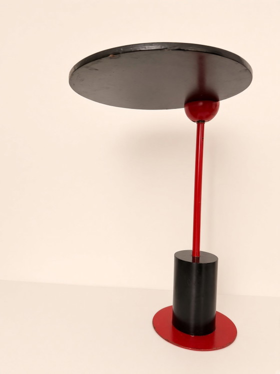 Tavolino Piccolo stile Memphis postmoderno Edward Geluk anni '80 Arco – Tavolini, Metal, Wood (photo 6 of 7)