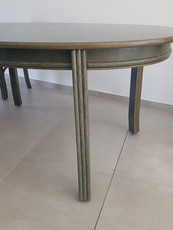 Table de salle à manger ovale 1,82 m, extensible jusqu'à 2,62 m, 6 chaises incluses – Gasparucci Italo (photo 3 of 10)