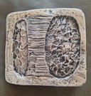 Brutalist door handle Alpine