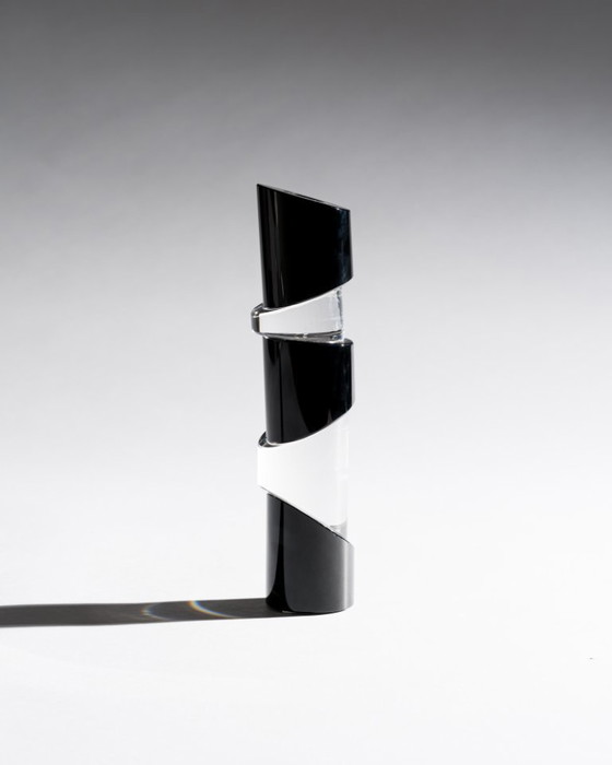 Image 1 of Sculpturale glazen kaarsenhouder van Rosenthal Studio-Line, Duitsland, jaren 1980-1990