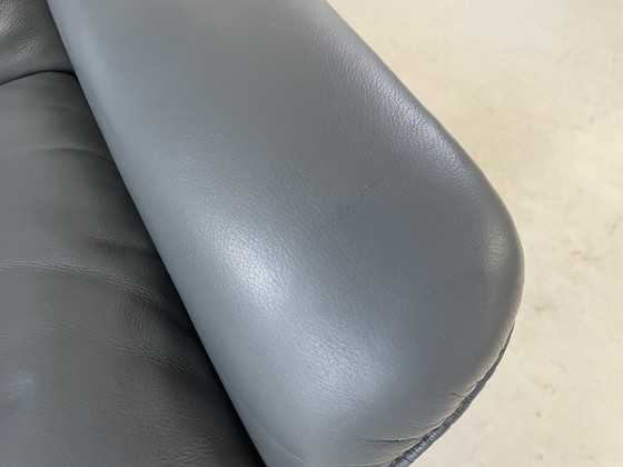 Image 1 of De Sede DS 50 Lederen Fauteuil Grijs Vintage