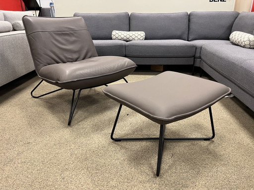 Poltrona Rolf Benz 394 con pouf