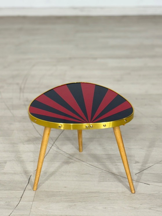 Image 1 of Tavolo vintage a forma di rene, portavasi, tavolino laterale, contenitore, Mid Century Modern