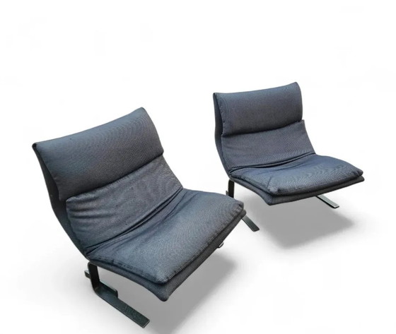 Sedie e poltrone vintage design italiano Onda Wave Giovanni Offredi / Saporiti anni '80 – Italian Design (photo 3 of 10)